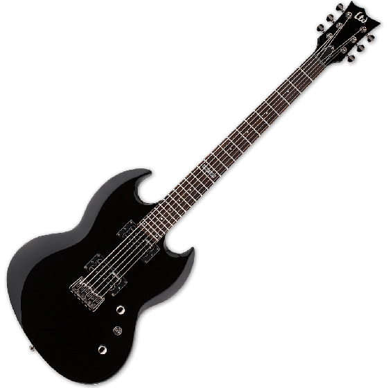 ESP LTD VIPER-200 Baritone Electric Guitar in Black, VIPER-200B BLK