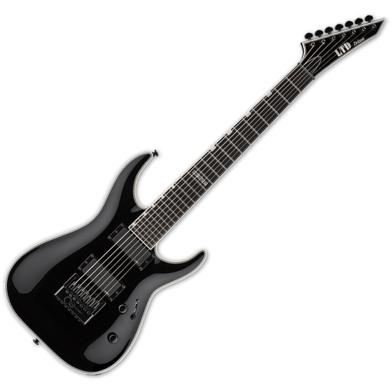 ESP LTD MH-1007ET 7 String Evertune Electric Guitar in Black, MH-1007ET