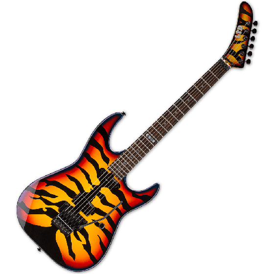 ESP LTD GL-200SBT George Lynch Electric Guitar in Sunburst Tiger, LTD GL-200SBT