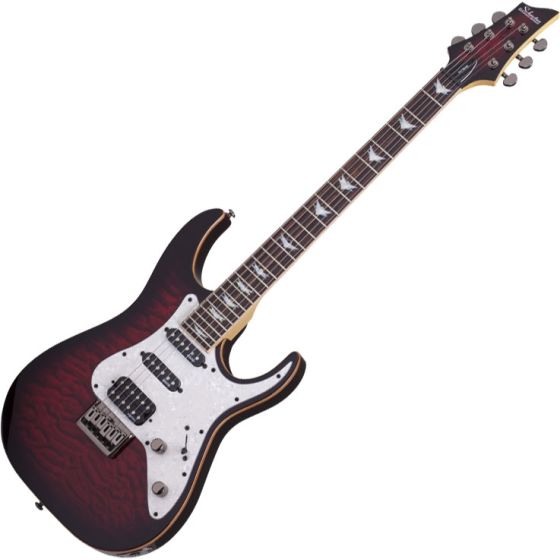 Schecter Banshee-6 Extreme Electric Guitar in Black Cherry Burst Finish, 1991