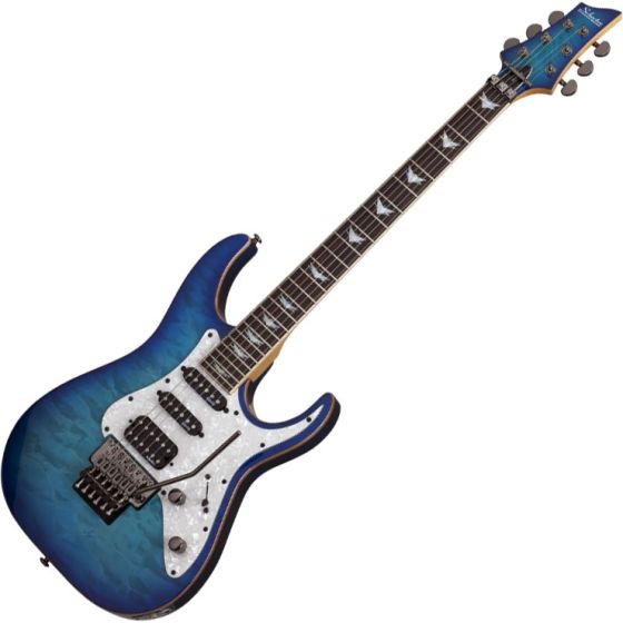 Schecter Banshee-6 FR Extreme Electric Guitar in Ocean Blue Burst Finish, 1994
