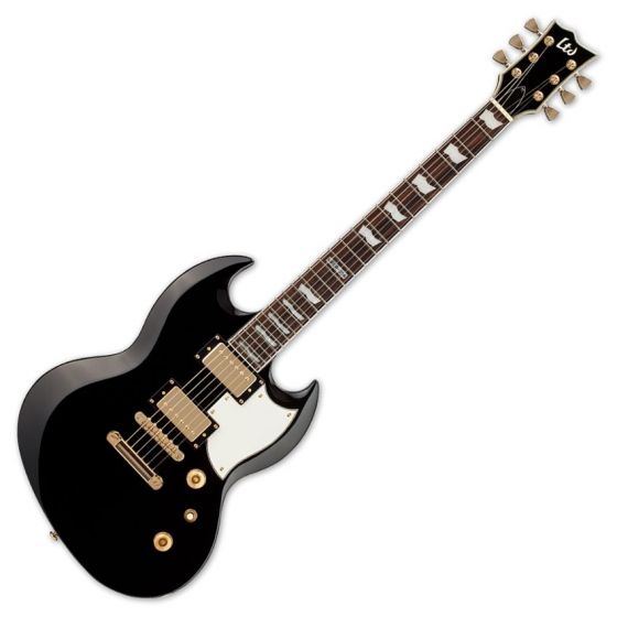 ESP LTD Viper-256 Guitar in Black Finish, VIPER-256-BLK