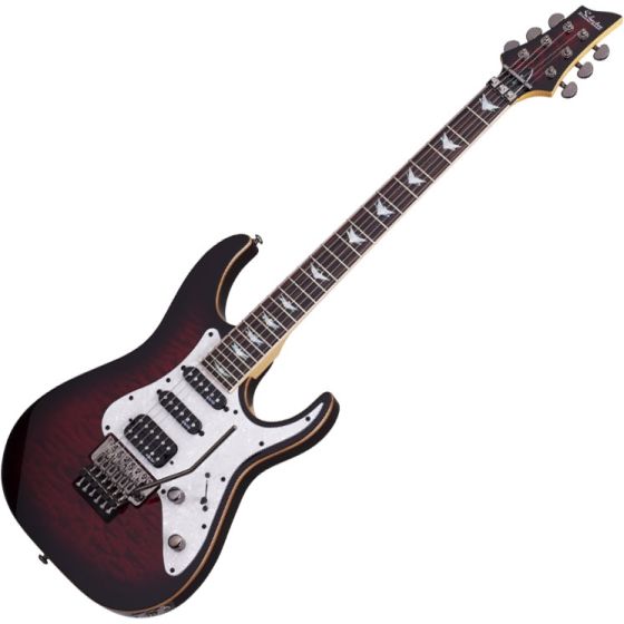 Schecter Banshee-6 FR Extreme Electric Guitar in Black Cherry Burst Finish, 1995