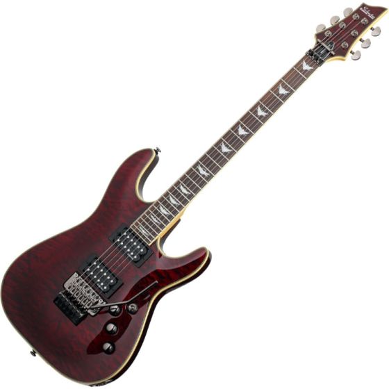 Schecter Omen Extreme-FR Electric Guitar in Black Cherry Finish