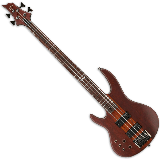 ESP LTD D-4 Left Handed Bass Guitar in Natural Satin, D-4NS LH