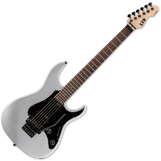 ESP LTD SN-200FR Electric Guitar in Metallic Silver, LSN200FRRMS