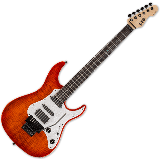ESP LTD SN-1000FR Electric Guitar in Copper Sunburst, LSN1000FRFMRCPRSB