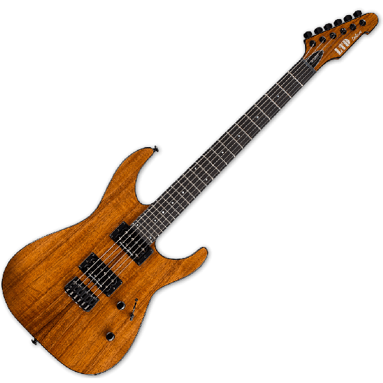 ESP LTD M-1000HT Koa Top Electric Guitar in Natural, LM1000HTKNAT