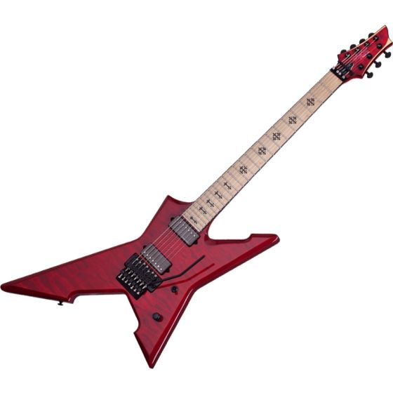 Schecter Jeff Loomis Cygnus JLX-7 FR Electric Guitar See-Thru Cherry, 426