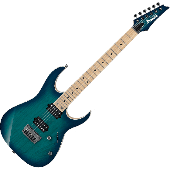 Ibanez RG Prestige RG652AHMFX Electric Guitar in Nebula Green Burst with Case, RG652AHMFXNGB
