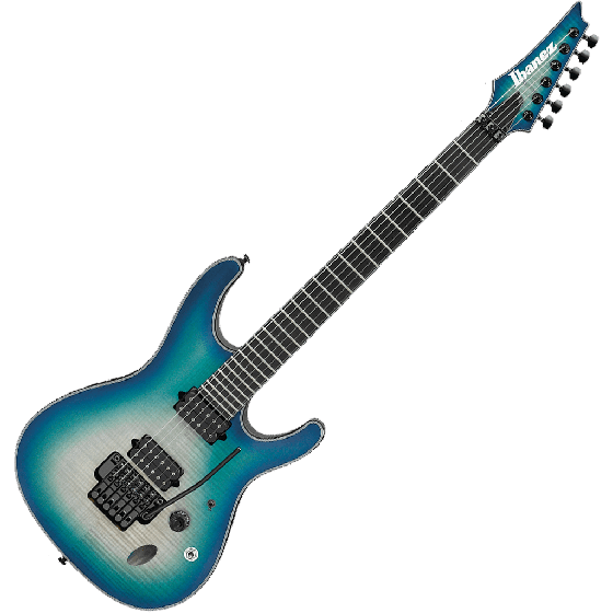Ibanez S Iron Label SIX6DFM Electric Guitar in Blue Space Burst, SIX6DFMBCB