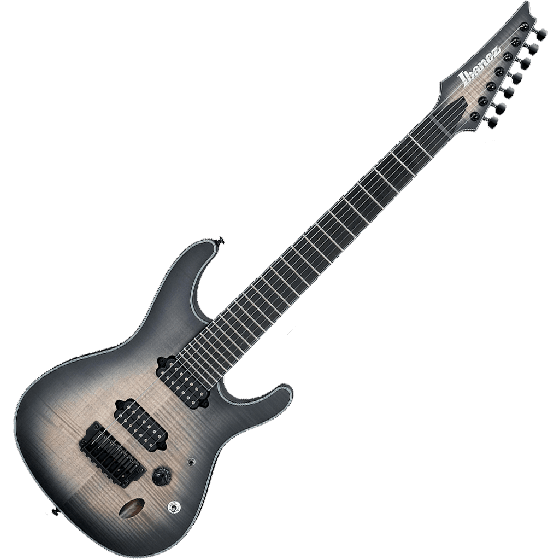 Ibanez S Iron Label SIX7FDFM 7 String Electric Guitar in Dark Space Burst, SIX7FDFMDCB