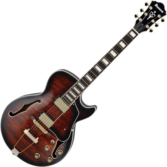 Ibanez Artcore Expressionist AG95 Hollow Body Electric Guitar Dark Brown Sunburst, AG95DBS