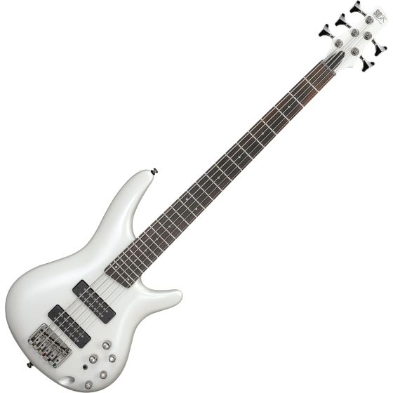 Ibanez SR Standard SR305E 5 String Electric Bass Pearl White, SR305EPW
