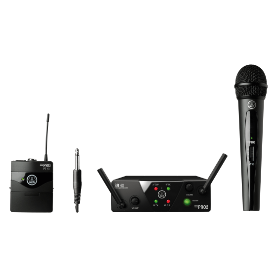 AKG WMS40 Mini Dual Vocal Instrumental Set - Channels A/B, 3352X00050