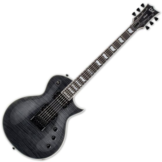 ESP LTD Deluxe EC-1000FM Evertune Electric Guitar in Black, ESP LTD EC-1000FM ET