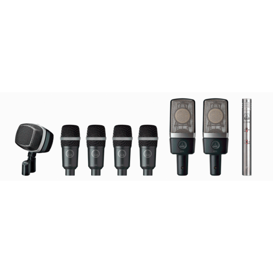 AKG Drum Set Premium Reference Drum Microphone Set, 2581Z00141
