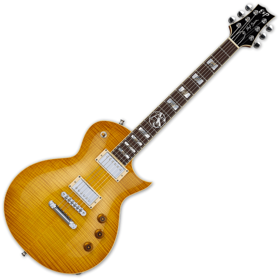 ESP Alex Skolnick Flamed Maple Signaure Electric Guitar Lemon Burst, EALEXSLB