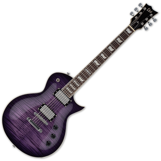 ESP LTD EC-256FM Electric Guitar See Thru Purple Sunburst, LEC256STPSB