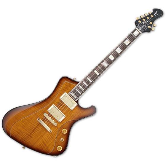 ESP Original Stream GT CTM Electric Guitar Antique Tea Sunburst, ESTREAMGTCTMATSB