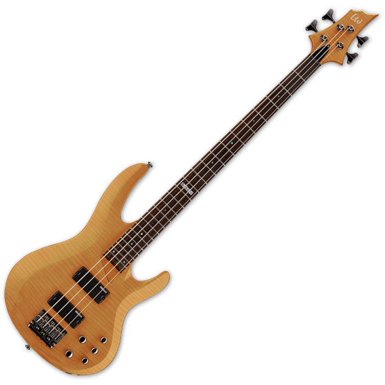 ESP LTD B-154DX Flamed Maple Top Electric Bass Honey Natural, LB154DXHN