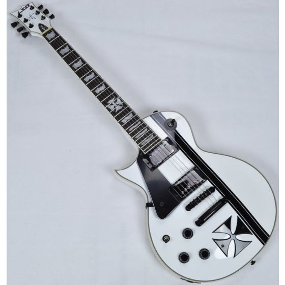 ESP LTD Iron Cross James Hetfield Left Hand Electric Guitar in Snow B-Stock, LTD Iron Cross LH