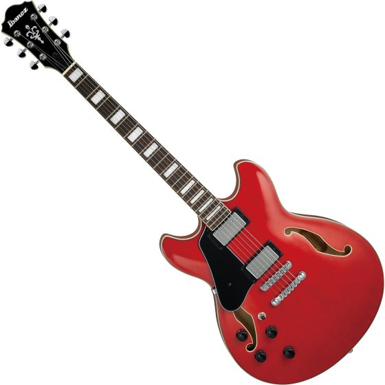 Ibanez Artcore AS73L Left-Handed Hollow Body Electric Guitar Transparent Cherry Red, AS73LTCD