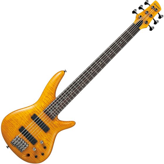 Ibanez Gerald Veasley Signature GVB1006 6 String Electric Bass Amber, GVB1006AM