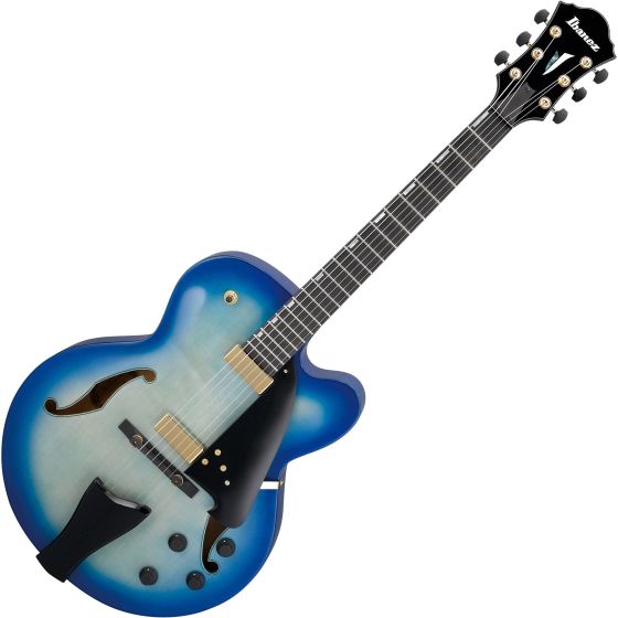 Ibanez Contemporary Archtop AFC155 Hollow Body Electric Guitar Jet Blue Burst, AFC155JBB