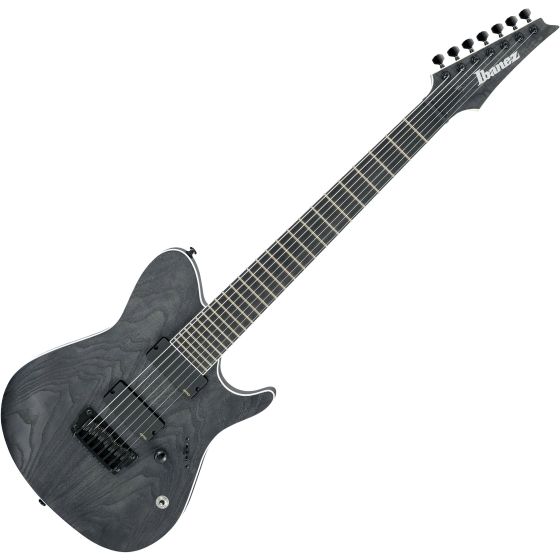 Ibanez FR Iron Label FRIX7FEAH 7 String Electric Guitar Charcoal Stained Flat, FRIX7FEAHCSF