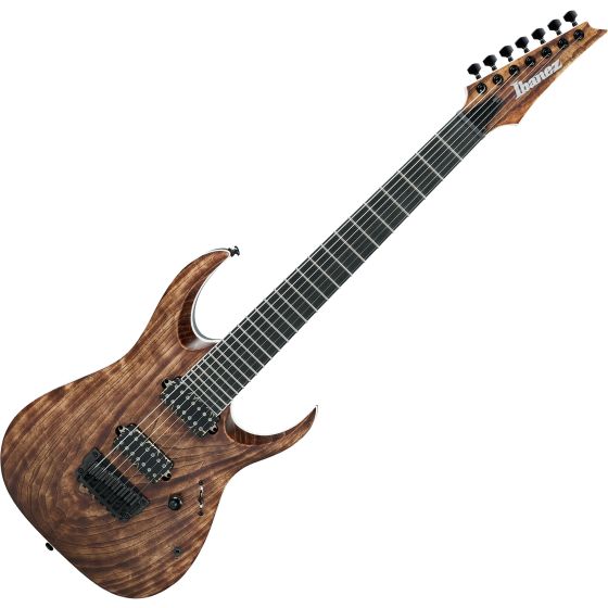 Ibanez RGA Iron Label RGAIX7U 7 String Electric Guitar Antique Brown Stained, RGAIX7UABS