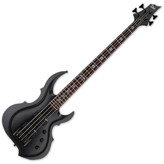 ESP LTD Tom Araya TA-204 FRX Electric Bass Black Satin, LTA204FRXBLKS