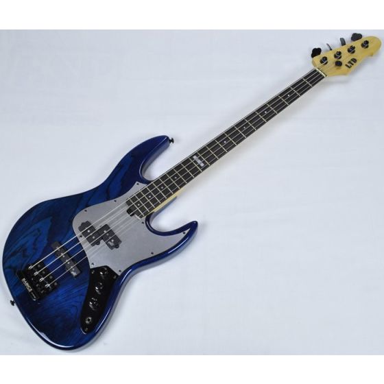 ESP LTD PT-4 Pancho Tomaselli Electric Bass in Black Aqua, LTD PT-4 BLKAQ