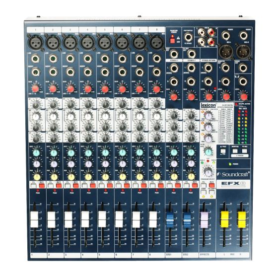 Soundcraft EFX8 Lexicon Effects Mixer B-Stock, E535.000000US.B