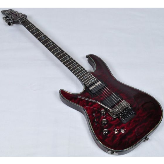 Schecter Hellraiser C-1 FR Sustainiac Left Handed Electric Guitar Black Cherry, 1828