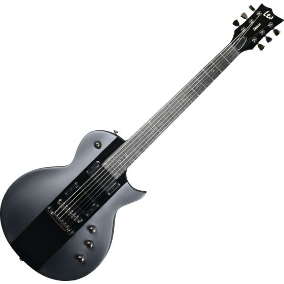 ESP LTD Deluxe EC-1000 Prototype Electric Guitar Satin Black with Gloss Stripe, LXEC1000BLKSGS.P 0689