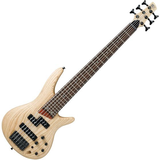 Ibanez SR Standard SR656 6 String Electic Bass Natural Flat, SR656NTF