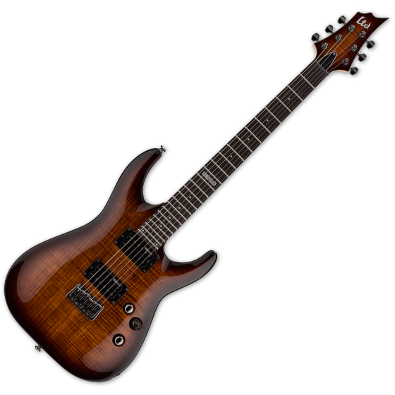 ESP LTD H-101FM Flamed Maple Top Electric Guitar Dark Brown Sunburst B-Stock, LH101FMDBSB.B