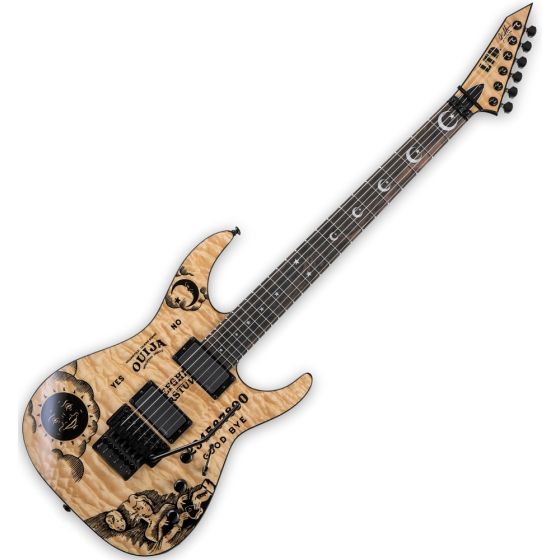 ESP LTD KH-Ouija Kirk Hammett Signature Guitar in Natural with Case, LTD KH-OUIJA NAT