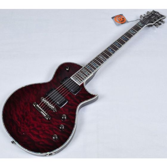 ESP LTD EC-1000 STBC Guitar in See Thru Black Cherry, EC-1000STBC