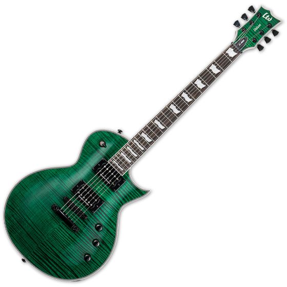 ESP LTD EC-1000 Electric Guitar See Thru Green, LEC1000FMSTG