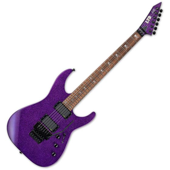ESP LTD KH-602 Kirk Hammet Electric Guitar Purple Sparkle, LKH602PSP