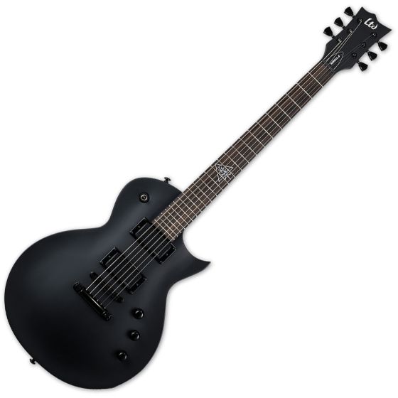 ESP LTD Nergal-6 Nergal Electric Guitar Black Satin, LNERGAL6BLKS