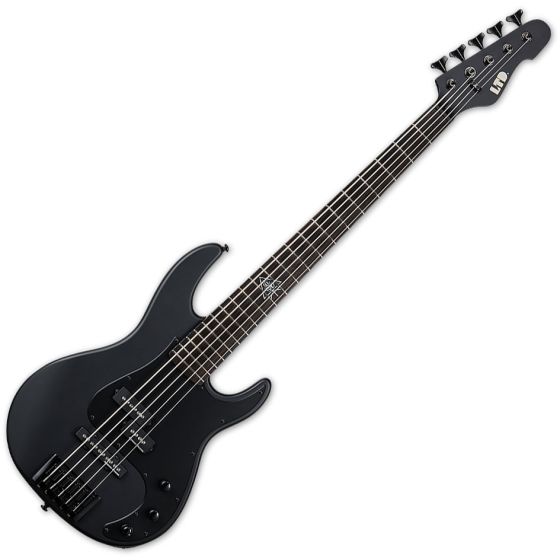 ESP LTD Orion-5 Orion Electric Bass Black Satin, LORION5BLKS