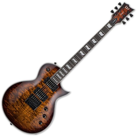 ESP LTD EC-1000 Evertune Electric Guitar Dark Brown Sunburst, LEC1000ETQMDBSB