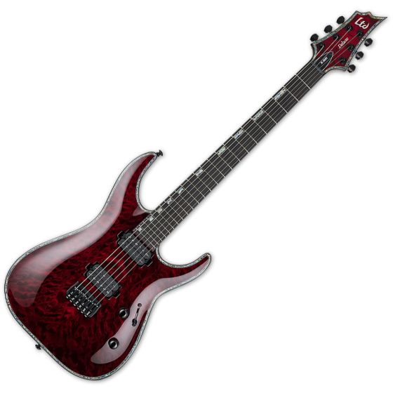 ESP LTD H-1001 Electric Guitar See-Thru Black Cherry, LH1001QMSTBC