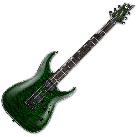 ESP LTD H-1001 Electric Guitar See Thru Green, LH1001QMSTG