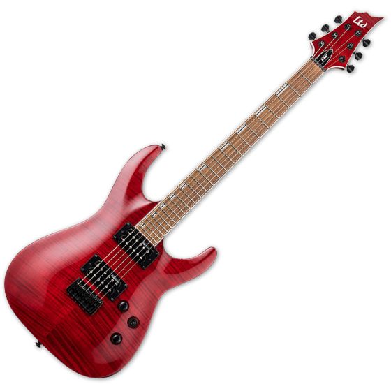 ESP LTD H-200FM Electric Guitar See Thru Red, LH200FMSTR