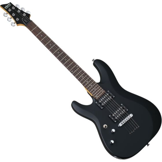 Schecter C-6 Deluxe Left-Handed Electric Guitar Satin Black, 433