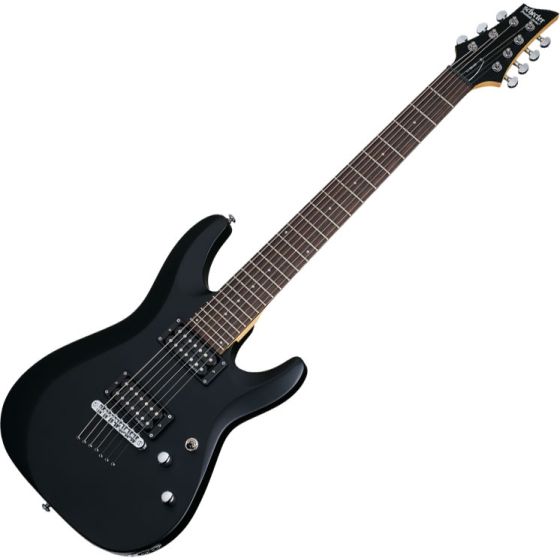 Schecter C-7 Deluxe Electric Guitar Satin Black, 437